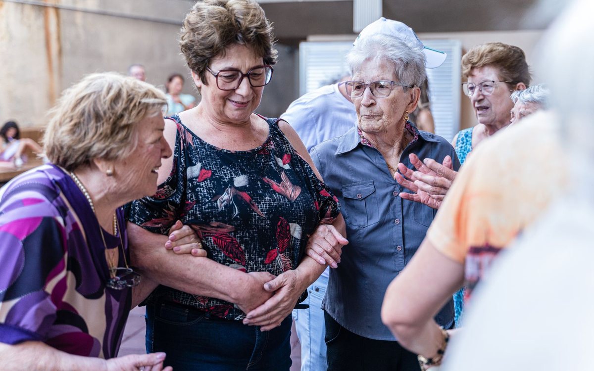A Heartway care team with residents